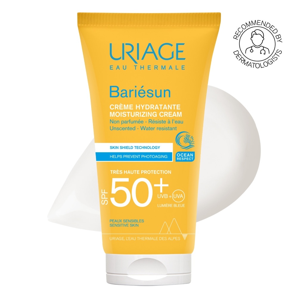 Bariesun Moisturizing Cream SPF50+ Unscented + Water Resistant (Helps Prevent Photoaging) 50ml
