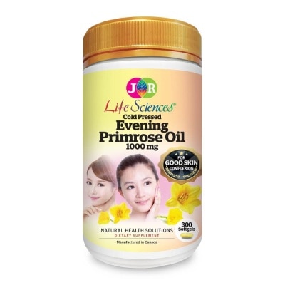 JR LIFE Evening Primrose Oil Softgel 1000Mg (Providing Support For The Establishment Of Healthy Hormonal Balance In Body) 300s