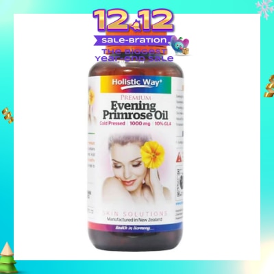 HOLISTIC WAY Premium Cold Pressed Evening Primrose Oil Softgel 1000Mg (For Good Skin Complexion) 120s