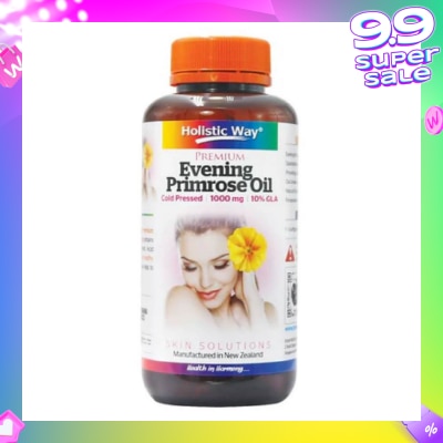 HOLISTIC WAY Premium Cold Pressed Evening Primrose Oil Softgel 1000Mg (For Good Skin Complexion) 120s