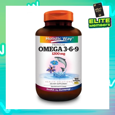 HOLISTIC WAY Premium Omega 3-6-9 Softgel 1200Mg (Helps Maintenance Of Good Health) 100s