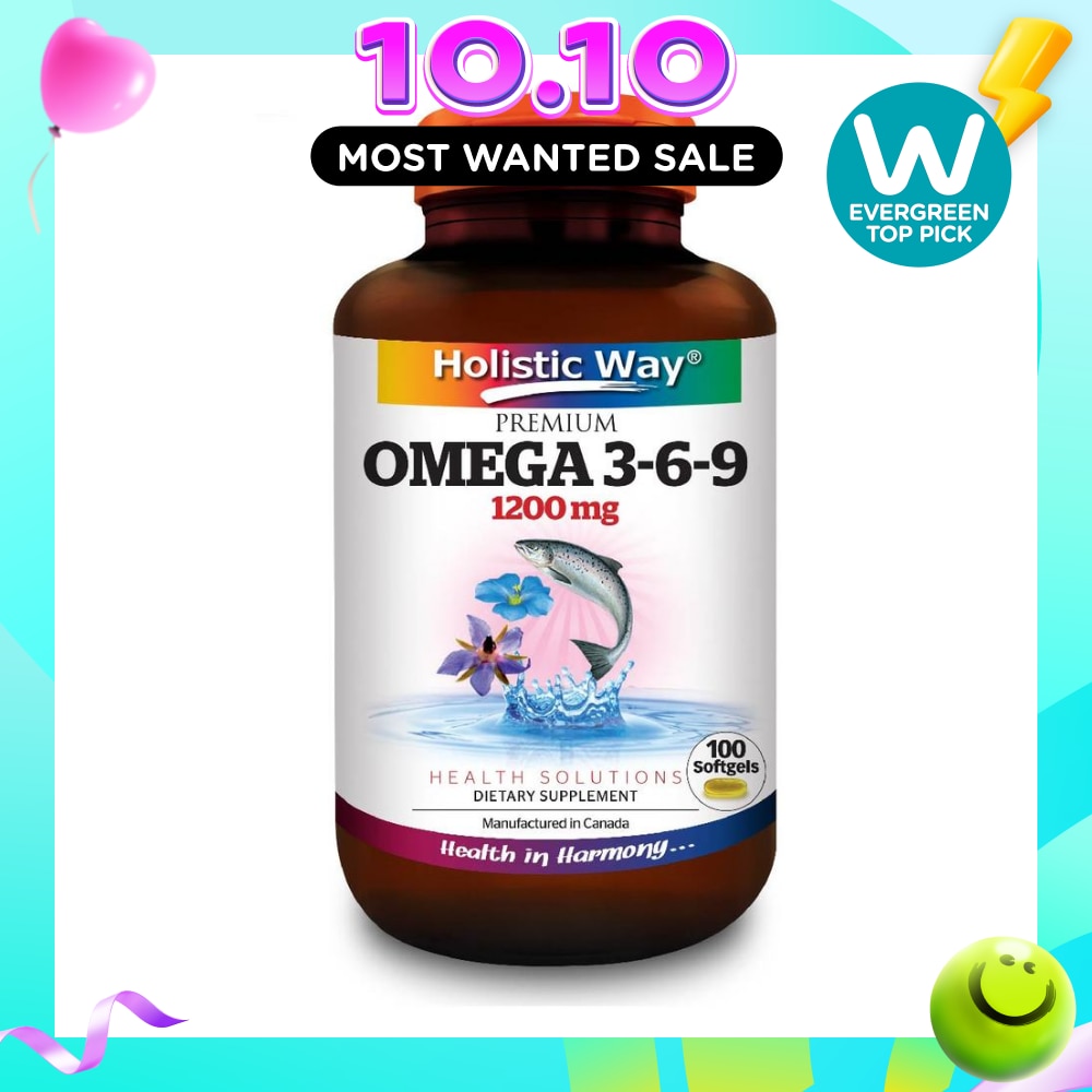 Premium Omega 3 6 9 Softgel 1200Mg (Helps Maintenance Of Good Health) 100s image