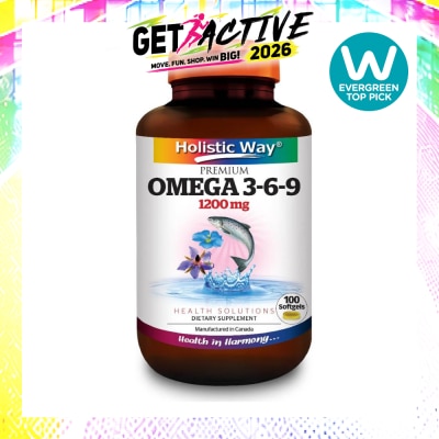 HOLISTIC WAY - Premium Omega 3-6-9 Softgel 1200Mg (Helps Maintenance Of Good Health) 100s image