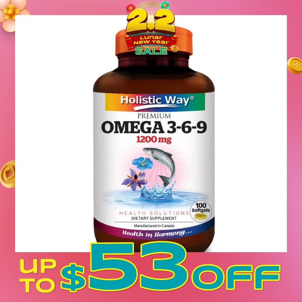Premium Omega 3-6-9 Softgel 1200Mg (Helps Maintenance Of Good Health) 100s