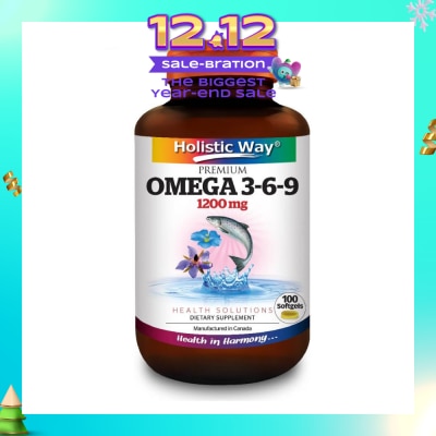 HOLISTIC WAY Premium Omega 3-6-9 Softgel 1200Mg (Helps Maintenance Of Good Health) 100s