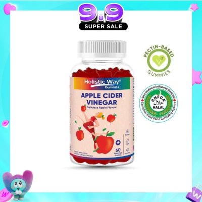 HOLISTIC WAY - Apple Cider Vinegar Gummy Delicious Apple Flavour (Help Support Healthy Weight, Metabolism And Digestion) 60s image