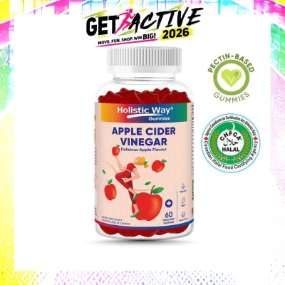 HOLISTIC WAY - Apple Cider Vinegar Gummy Delicious Apple Flavour (Help Support Healthy Weight, Metabolism And Digestion) 60s image