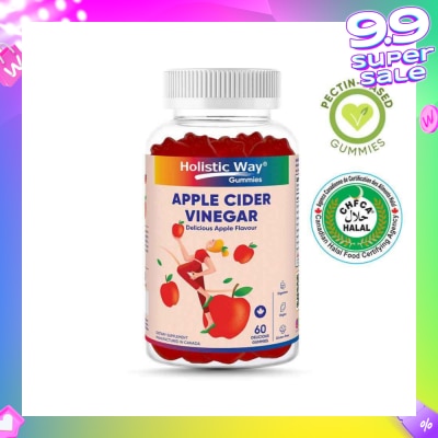 HOLISTIC WAY Apple Cider Vinegar Gummy Delicious Apple Flavour (Help Support Healthy Weight, Metabolism And Digestion) 60s