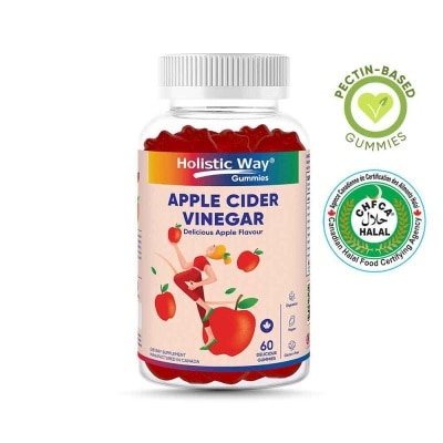 HOLISTIC WAY Apple Cider Vinegar Gummy Delicious Apple Flavour (Help Support Healthy Weight, Metabolism And Digestion) 60s