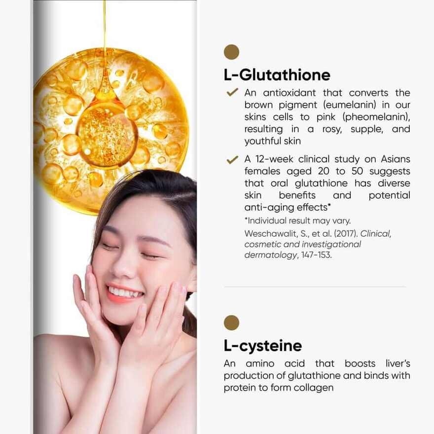 Premium Gold Diamond White Collagen Capsule (For Brightening + Sun Protection + Skin Complexion) 30s