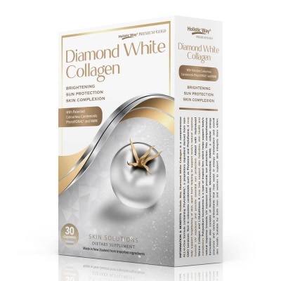 HOLISTIC WAY Premium Gold Diamond White Collagen Capsule (For Brightening + Sun Protection + Skin Complexion) 30s