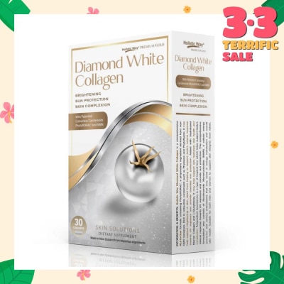 HOLISTIC WAY Premium Gold Diamond White Collagen Capsule (For Brightening + Sun Protection + Skin Complexion) 30s