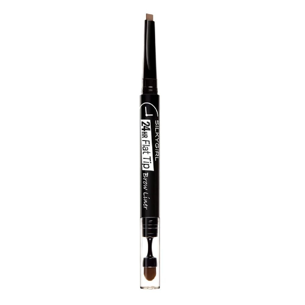 24H Flat Tip Brow Liner 01  Natural Brown