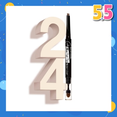 SILKYGIRL 24H Flat Tip Brow Liner 02 Dark Brown