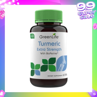 GREENLIFE Turmeric Extra Strength With BioPerine Dietary Supplement Veggie Capsule 60s