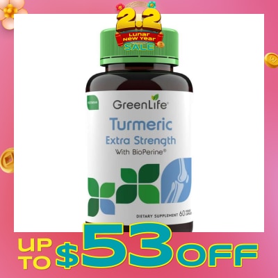 GREENLIFE Turmeric Extra Strength With BioPerine Dietary Supplement Veggie Capsule 60s