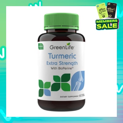 GREENLIFE Turmeric Extra Strength With BioPerine Dietary Supplement Veggie Capsule 60s