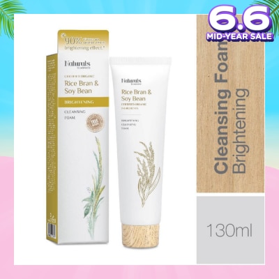 NATURALS BY WATSONS Rice Bran & Soy Bean Cleasing Foam (For Brightening) 130ml