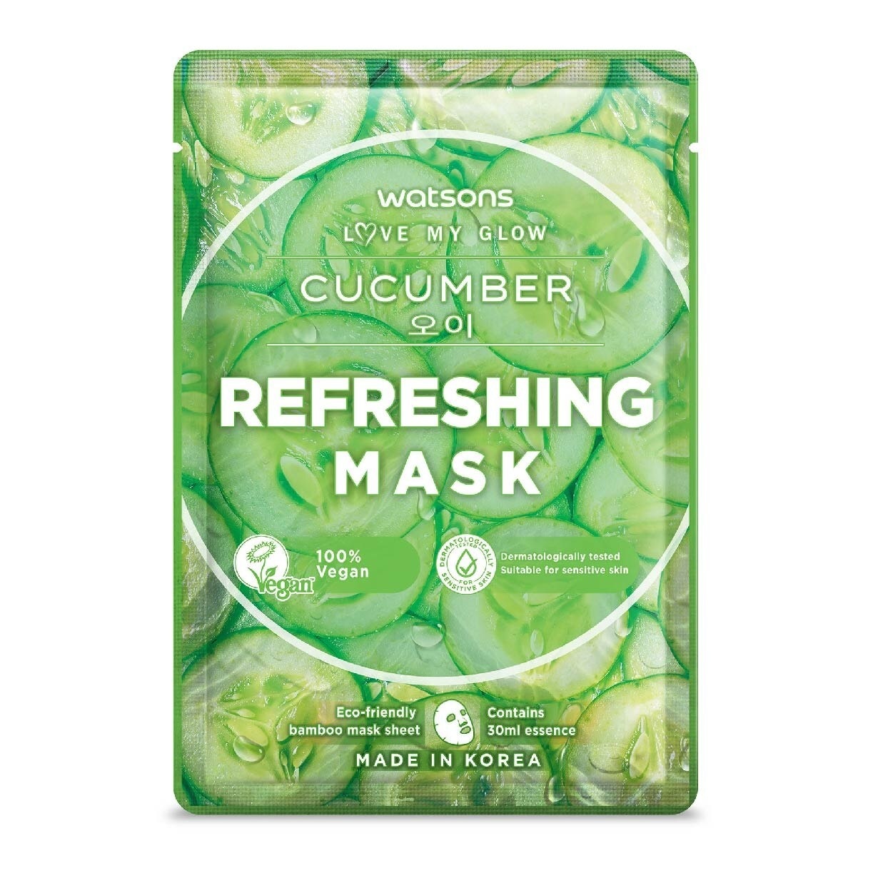 Cucumber Refreshing Mask (Brighten, Hydrate And Replenish Skin Nutrients) 5s X 30ml