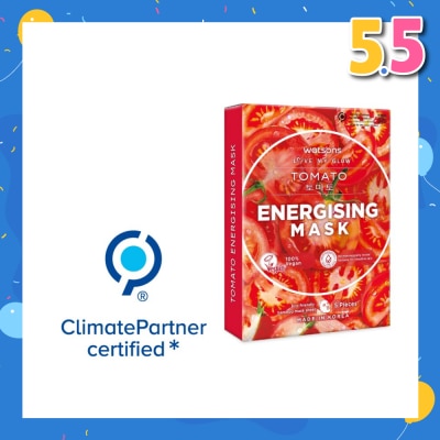 WATSONS Tomato Energising Mask 5S (Energised And Youthful Complexion) 5s X 30ml