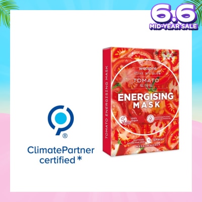 WATSONS Tomato Energising Mask 5S (Energised And Youthful Complexion) 5s X 30ml