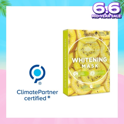 WATSONS Gold Kiwi Whitening Mask (Whiten And Enhance Skin Elasticity) 5s X 30ml
