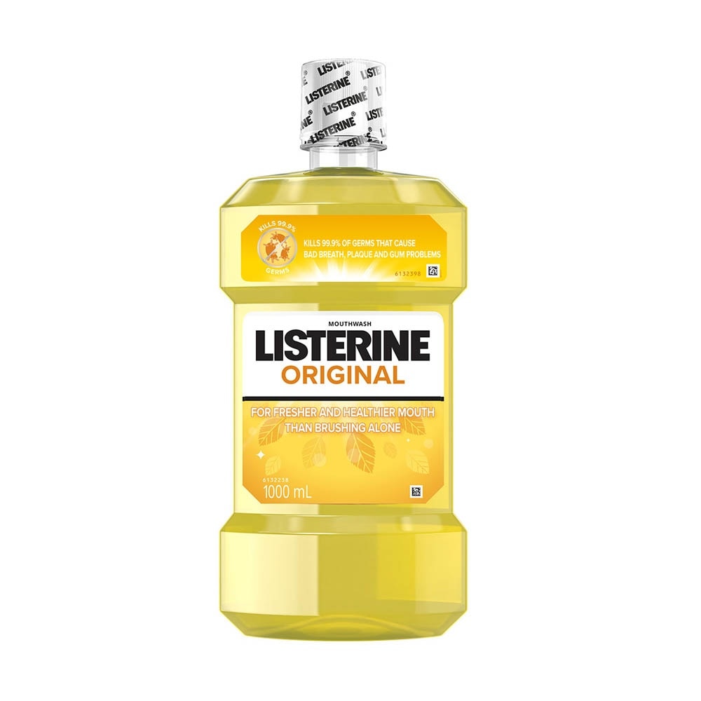 Original Antiseptic Mouthwash (Kills 99.9% Of Germs That Cause Bad Breath) 1000ml