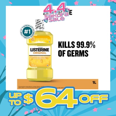 LISTERINE - Listerine Original Antiseptic Mouthwash 1000ml