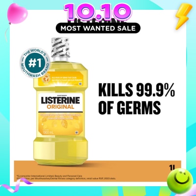 LISTERINE Listerine Original Antiseptic Mouthwash 1000ml image