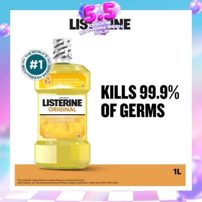 LISTERINE - Listerine Original Antiseptic Mouthwash 1000ml