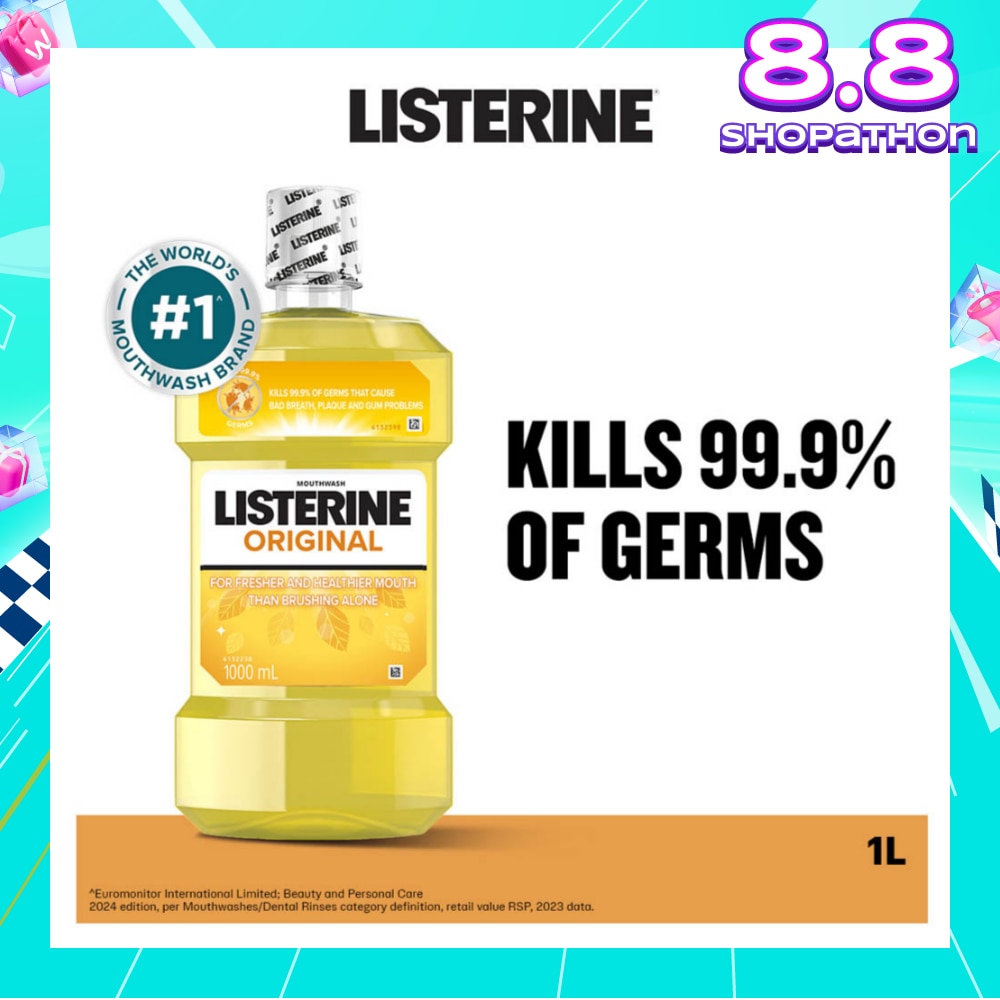 Listerine Original Antiseptic Mouthwash 1000ml