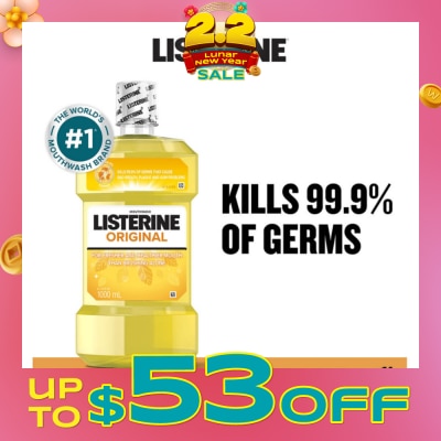 LISTERINE Listerine Original Antiseptic Mouthwash 1000ml