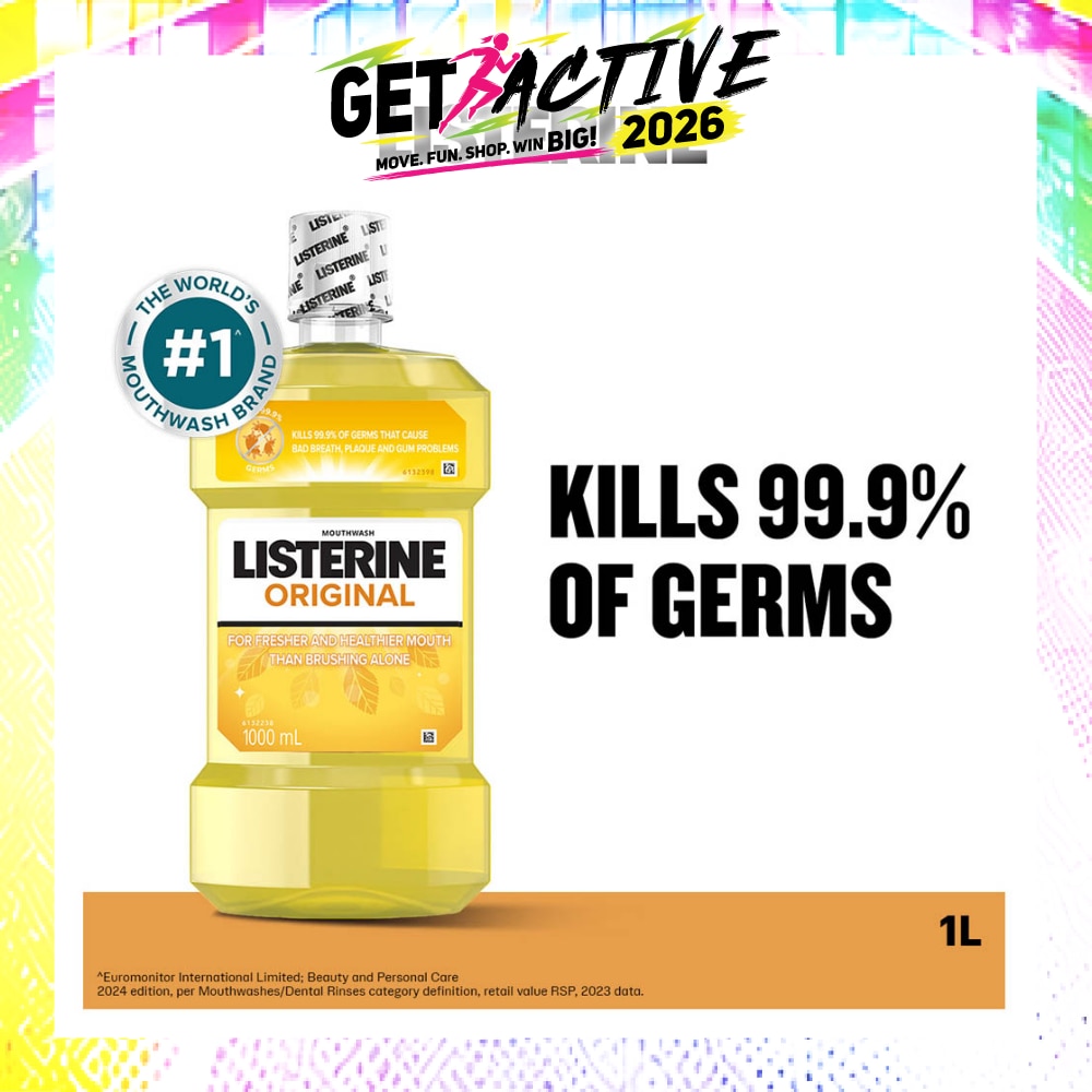 Listerine Original Antiseptic Mouthwash 1000ml image