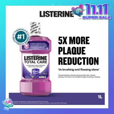 LISTERINE Total Care Mouthwash With 10-in-1 Benefits 1000ml