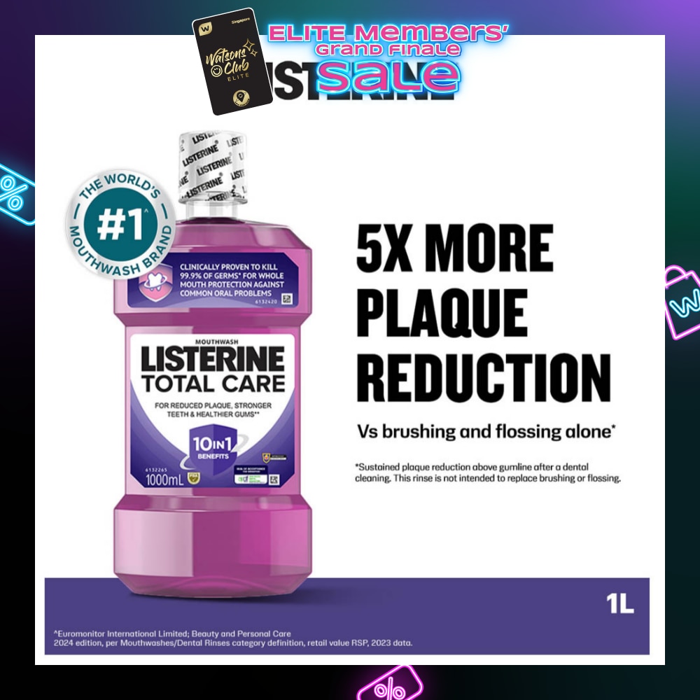 Total Care Mouthwash With 10-in-1 Benefits 1000ml