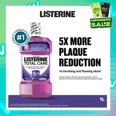LISTERINE Listerine Total Care With 6-In-1 Benefits Mouthwash 1000ml