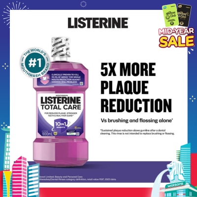 LISTERINE Listerine Total Care With 6-In-1 Benefits Mouthwash 1000ml