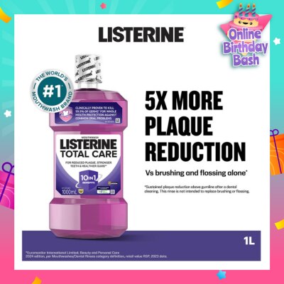 LISTERINE Listerine Total Care With 6-In-1 Benefits Mouthwash 1000ml