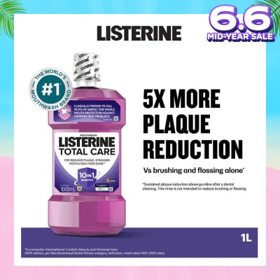 LISTERINE Listerine Total Care With 6-In-1 Benefits Mouthwash 1000ml