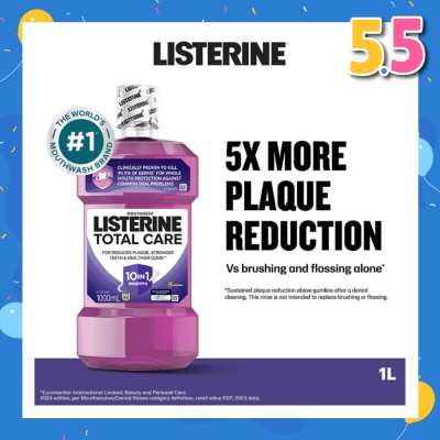 LISTERINE Listerine Total Care With 6-In-1 Benefits Mouthwash 1000ml