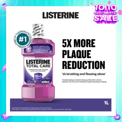 LISTERINE Listerine Total Care With 6-In-1 Benefits Mouthwash 1000ml