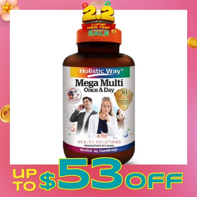 HOLISTIC WAY Timed-Release Mega Multi VitaminOnce A Day 60s