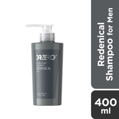 DR ZERO Redenical Hair & Scalp Men Shampoo (Sulphate Free + Suitable For Thickening & Fuller Hair) 400ml