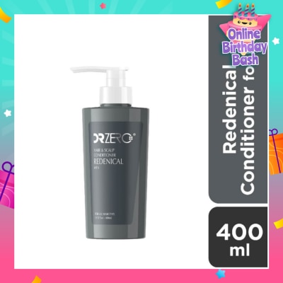 DR ZERO Redenical Hair & Scalp Men Conditioner (Sulphate Free + Suitable For Thickening & Fuller Hair) 400ml