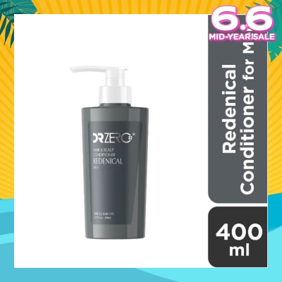 DR ZERO Redenical Hair & Scalp Men Conditioner (Sulphate Free + Suitable For Thickening & Fuller Hair) 400ml