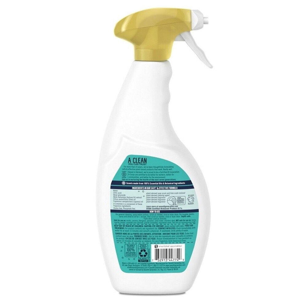 SEVENTH GENERATION Tub & Tile Cleaner 26oz | Household | Watsons
