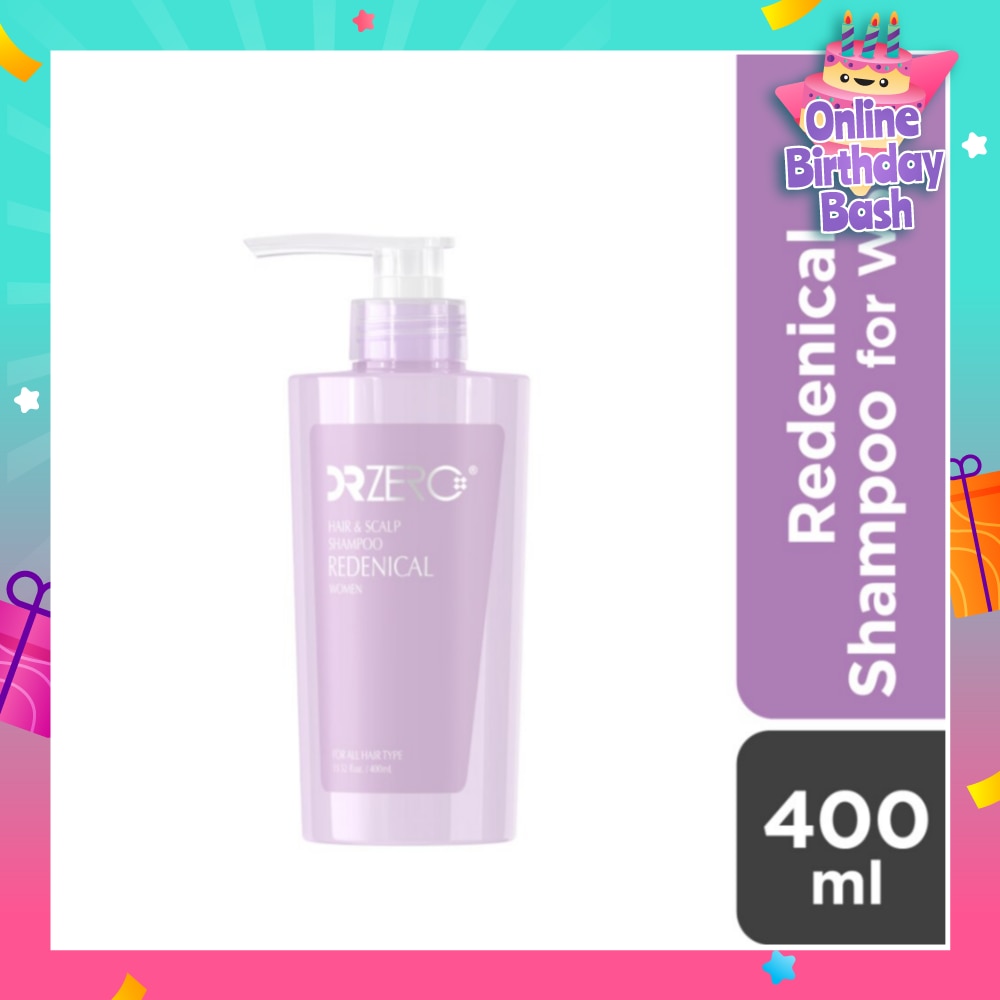 Redenical Hair & Scalp Women Shampoo (Sulphate Free + Suitable For Thickening & Fuller Hair) 400ml
