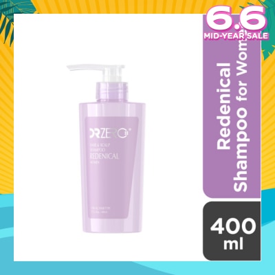 DR ZERO Redenical Hair & Scalp Women Shampoo (Sulphate Free + Suitable For Thickening & Fuller Hair) 400ml