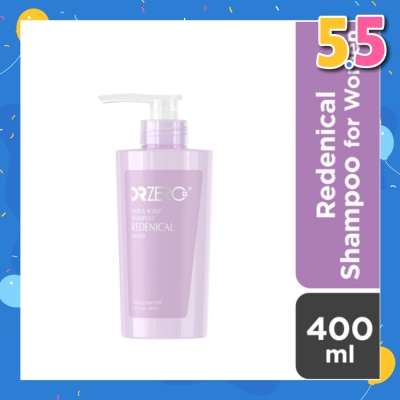 DR ZERO Redenical Hair & Scalp Women Shampoo (Sulphate Free + Suitable For Thickening & Fuller Hair) 400ml