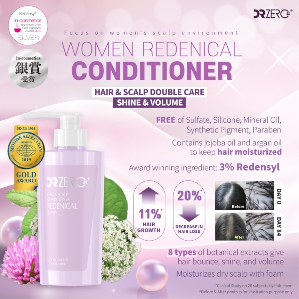 Redenical Hair & Scalp Women Conditioner (Sulphate Free + Suitable For Thickening & Fuller Hair) 400ml